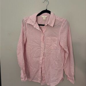 H&M Pink Blouse with Classic Collar
